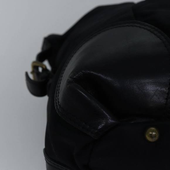 BURBERRY Blue Label Tote Bag Nylon Black Auth bs14565 - Picture 9 of 16